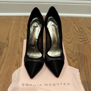 Sophia Webster Elegant Black Mesh Heels